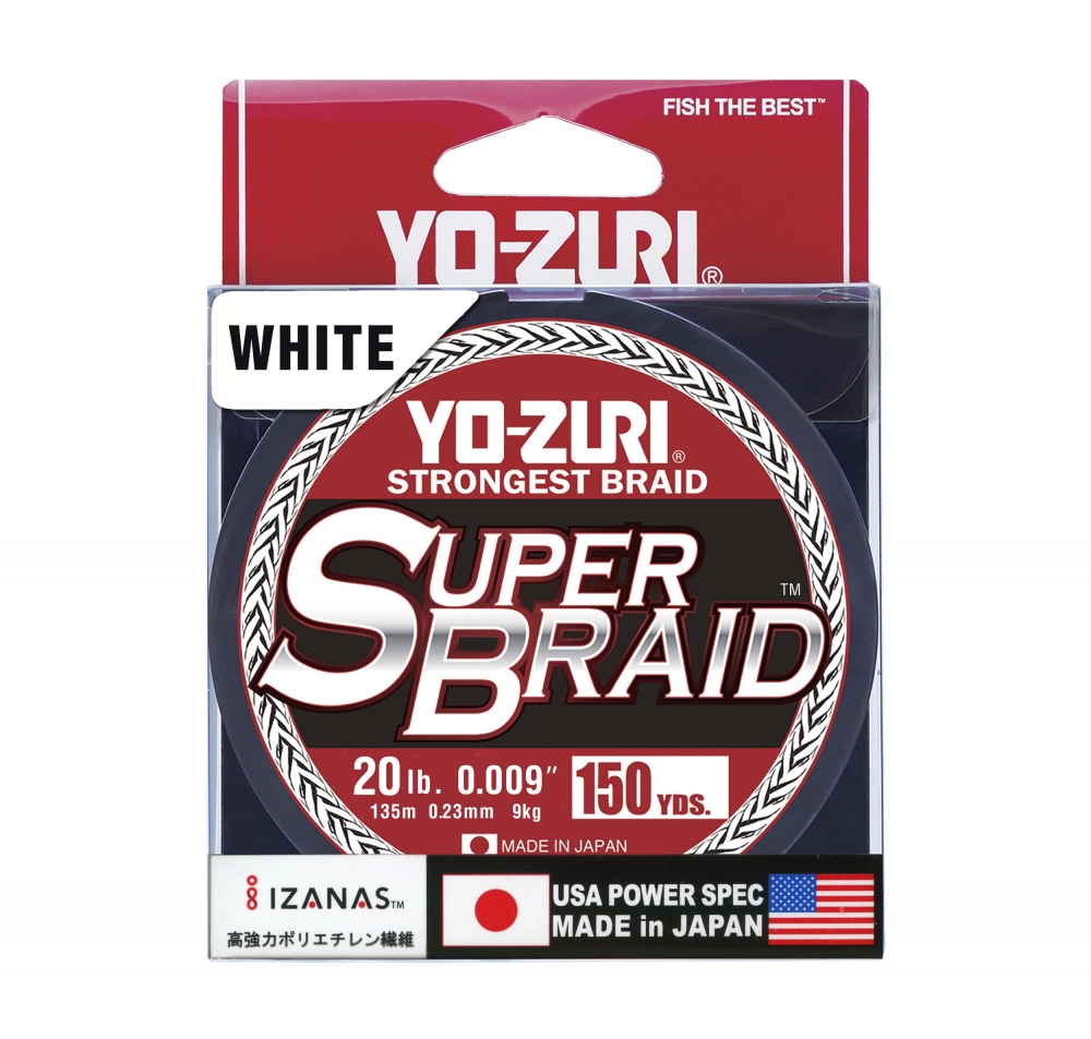 SUPER BRAID WHITE 20LB 150YD